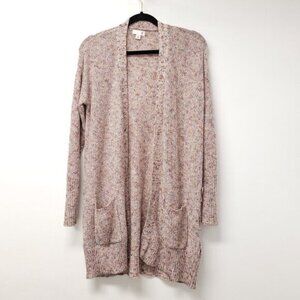 NWT SO Womens Long Sleeve Open Front Sweater Cardigan Size M Heater Beige